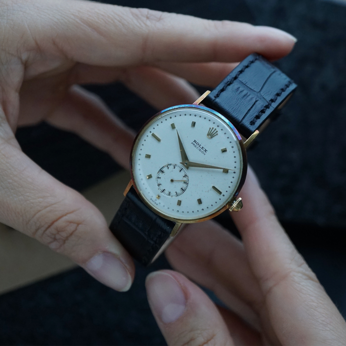 Rolex Vintage Precision Ref. 4410 18k Yellow Gold 34mm Manual 1946