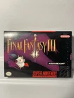 Final Fantasy III 3 Super Nintendo SNES Complete 100% CIB+ Box Maps Registration