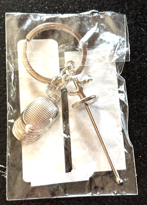 Fencing Metal Keychain Hanging Pendant Key Ring Backpack Handbag Car Key's