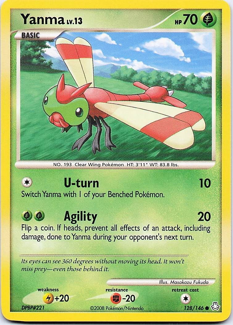 Yanma - Pokemon Common 2008 Legends Awakened 128/146 NM