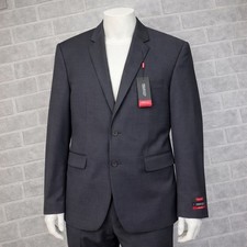 Kenneth Cole Awearness Suit Jacket Mens 44S Gray Extreme Slim Fit Awear Tech NEW