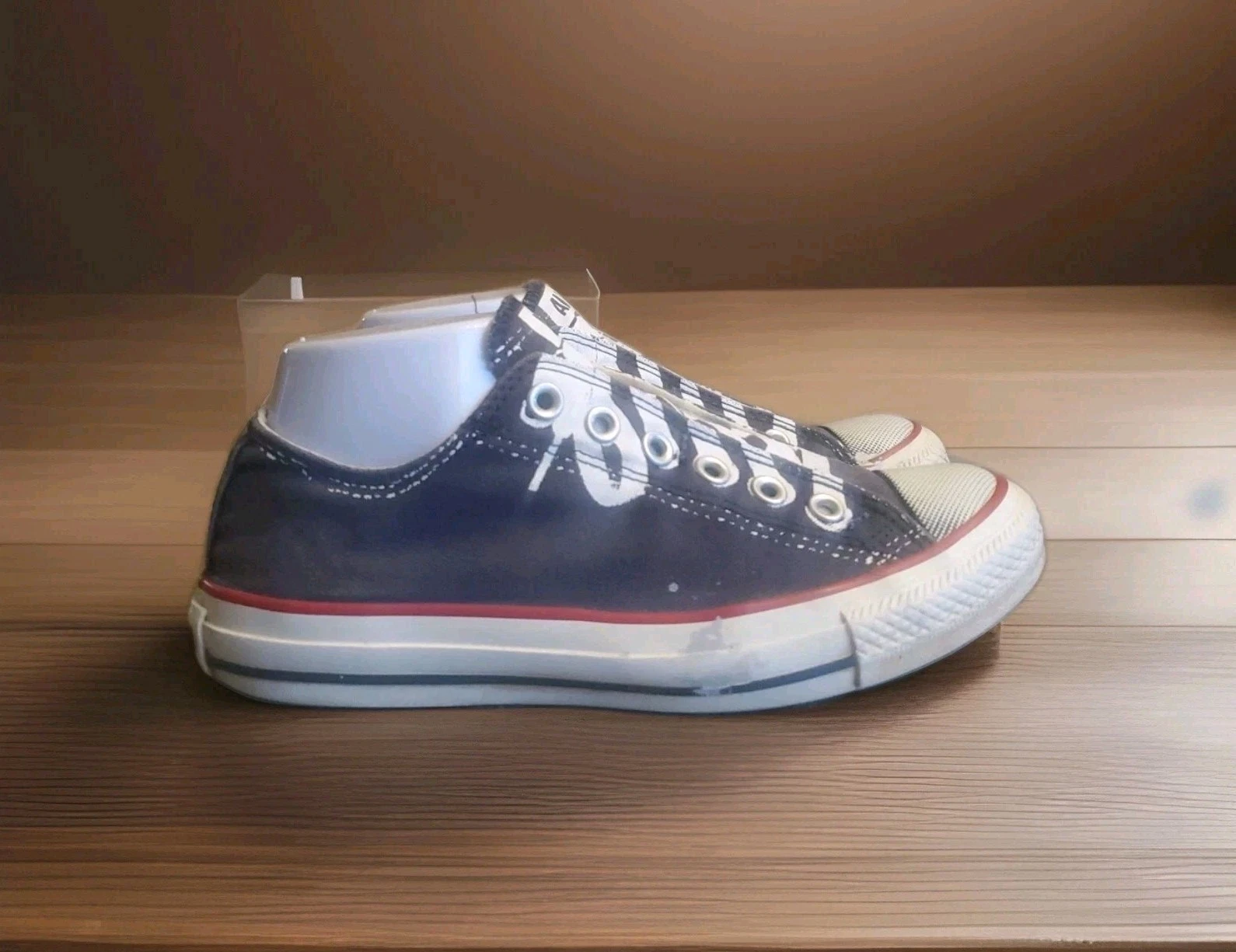 Converse scarpe slip on sneakers donna taglia 8 colore navy