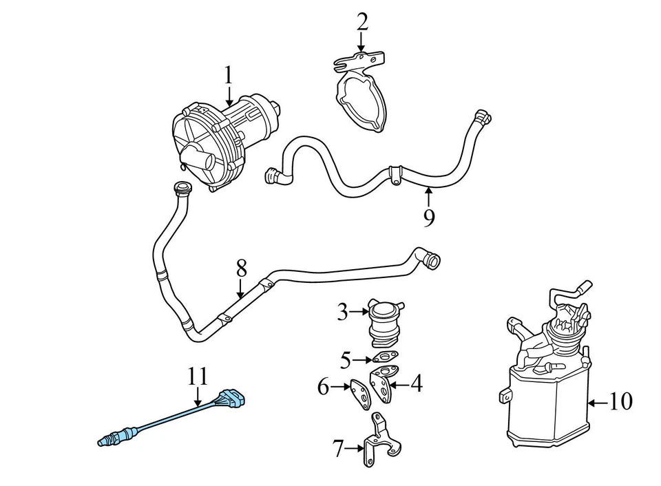 VW PHAETON 2004-2006 - Sensor de oxígeno O2 06A906262Q Foto 3 de 4