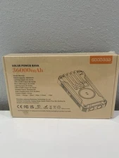 Goodaaa PN-W22 36000mAh 15W Solar Power Bank Orange w/4 Built-in USB