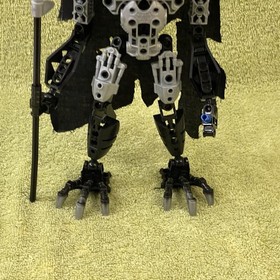 LEGO Bionicle VEZON Figure Only From Set # 8764 but w/ CUSTOM REPLACEMENT CAPE
