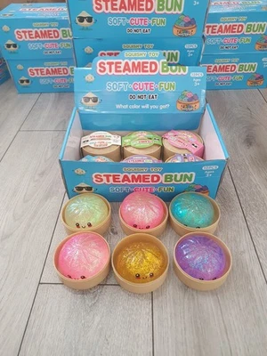 12x gedämpfte Brötchen Glitzer Squishy Knödel 1 volle Box - Bild 1 von 2