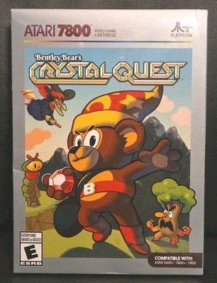 Atari 7800 Bentley Bear s Crystal Quest Video Game Cartridge NEW Sealed ShlfWear