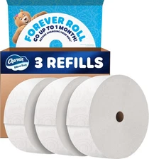 Charmin Toilet Paper Ultra Soft, 3 Forever Rolls Refill Rolls, 2-ply Bath Tissue