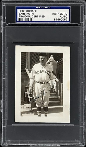 1935 Babe Ruth Boston Braves SIGNED Vintage Photo - Full-Length ...