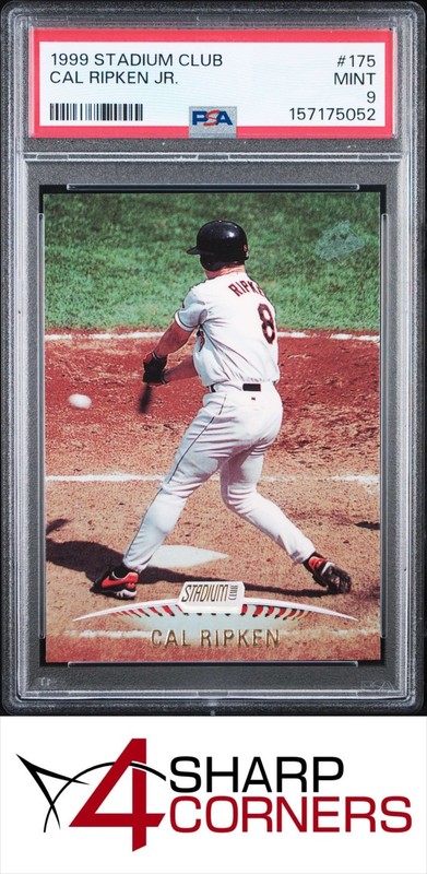 1999 STADIUM CLUB #175 CAL RIPKEN JR. ORIOLES HOF PSA 9