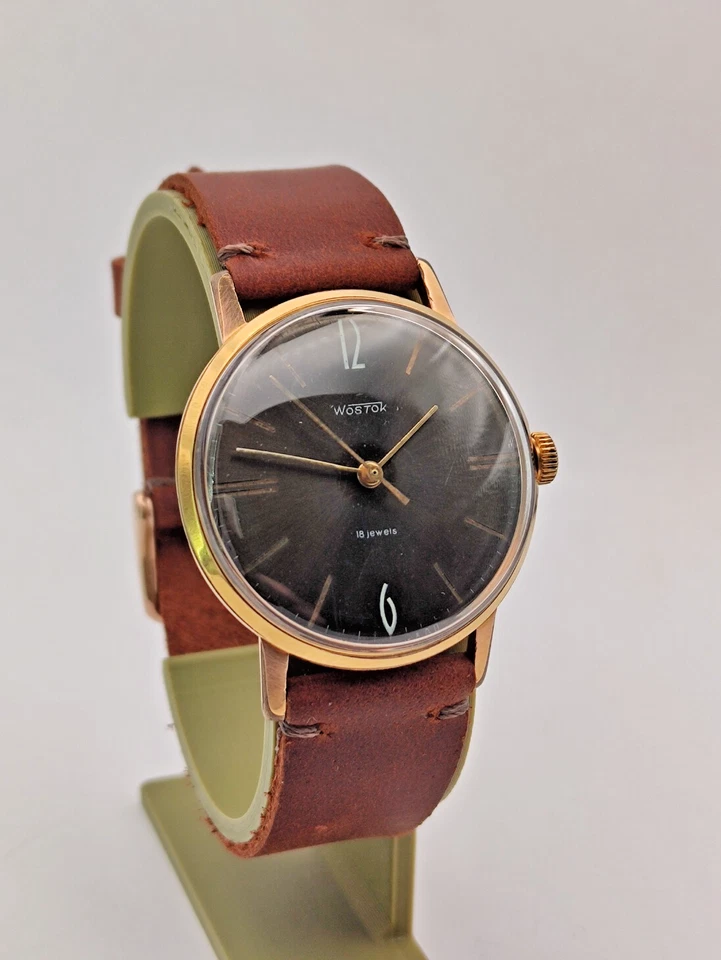 Vostok 2209 1917-1967 Banhado a Ouro AU20 Vintage Original Relógio Soviético Anos 1960 Masculino - Imagem 4 de 4