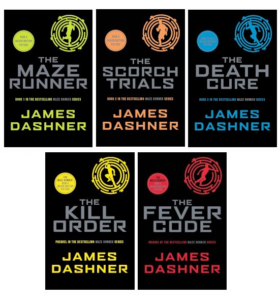 Maze Runner Series – 5 Book Set – Ages 11+ – Paperback by James Dashner