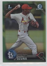 2016 Bowman Chrome Prospects Green Refractor 17/99 Raffy Ozuna #BCP183 5aj