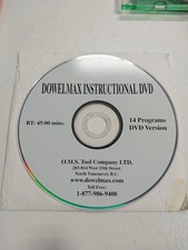 Dowelmax Dowel Jig Tool Company Instructional Dvd Only