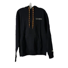 Goodee x Kotn Men's Black Pullover Hoodie Size S NWT Embroidered Egyptian Cotton