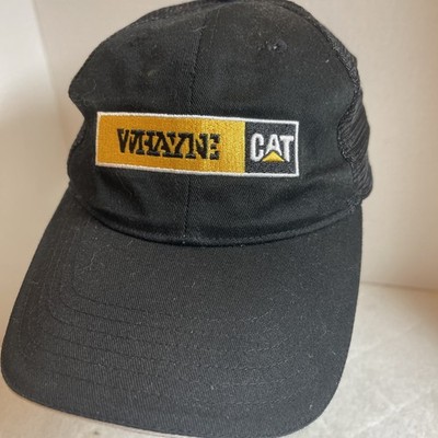 NEW - Authentic Caterpillar CAT logo Black/Black Mesh Hat Cap
