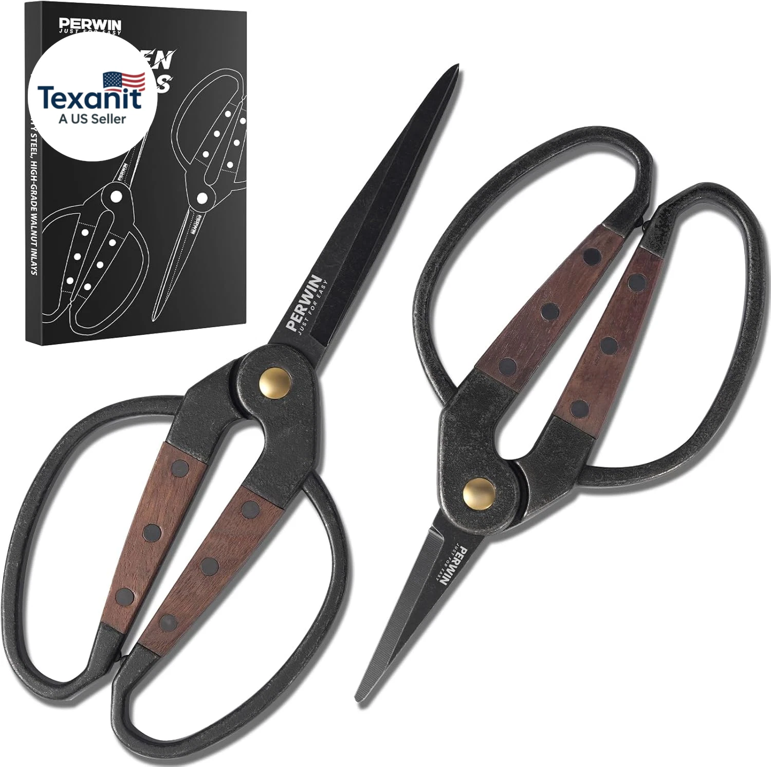 Garden Flower Bonsai Scissors 2 Pcs Walnut Wide Handles Pruning Gardening Scisso
Opens in a new wind