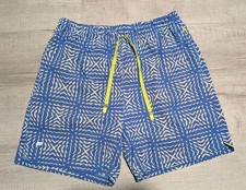 Fabletics Men  s The One Short 7" Active Geometric Men's Size XL Blue Trunks