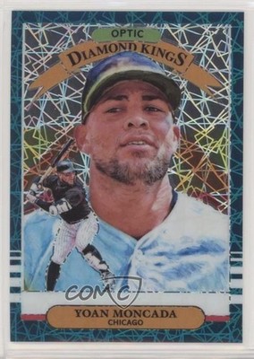 2019 Donruss Optic Diamond Kings Teal Velocity Prizm 24/35 Yoan Moncada #9 8k4