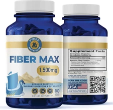 Advanced Fiber Complex – Psyllium Husk, Aloe Vera, Chia & Flax Seed | Vegan, Non