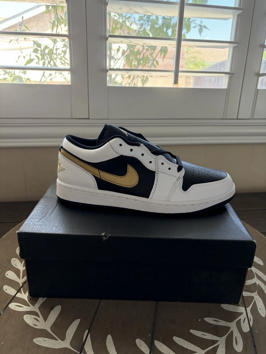 nike air jordan swoosh gold