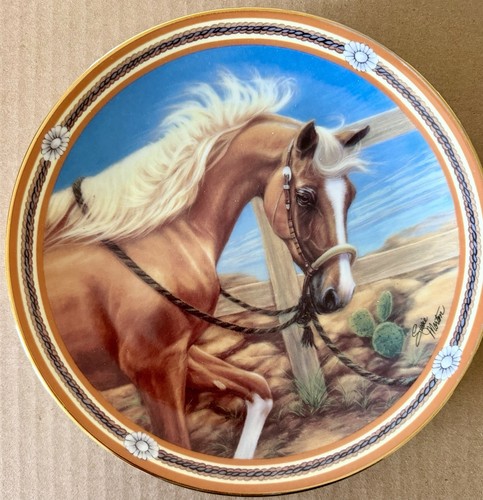 Danbury Mint Susie Morton On the Range Horse Porcelain Collector 8” Plate