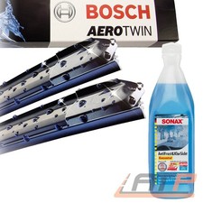BOSCH AEROTWIN A299S SCHEIBENWISCHER + SONAX ANTI-FROST REINIGER FÜR FIAT 500