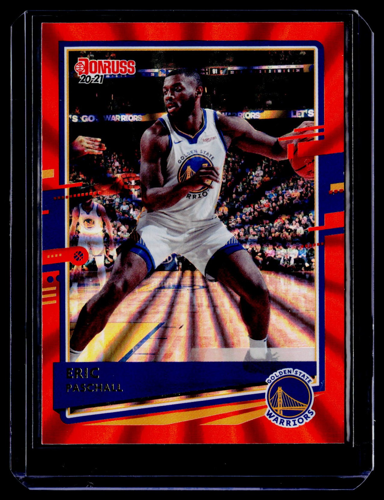 2020-21 Donruss #67 Eric Paschall Holo Orange Laser BK42