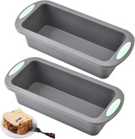 2 StüCk Brotbackform Silikon, Bpa-Frei Kastenform 20 Cm Mini Backform