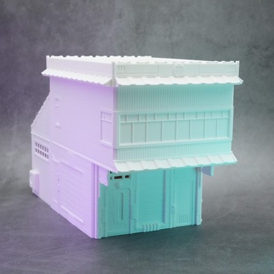 Cyberpunk Sci-Fi Klinik Krankenhaus Tabletop Gelände 28mm Terrain modular