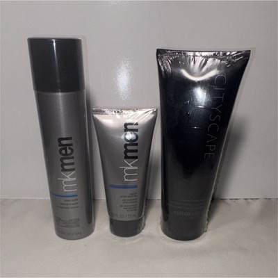 Mary Kay mk men Cityscape Shave Foam After-Shave Gel Hair Body Wash Set Men