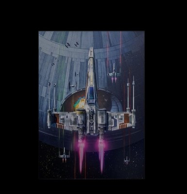 Red Five Standing By Limited Edition Displate | Star Wars | Death Star | X-Wing