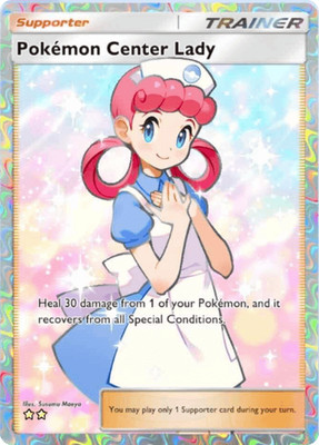 (FAST) Pokemon Center Lady - Full Art - ENG - Pokemon TCG Pocket