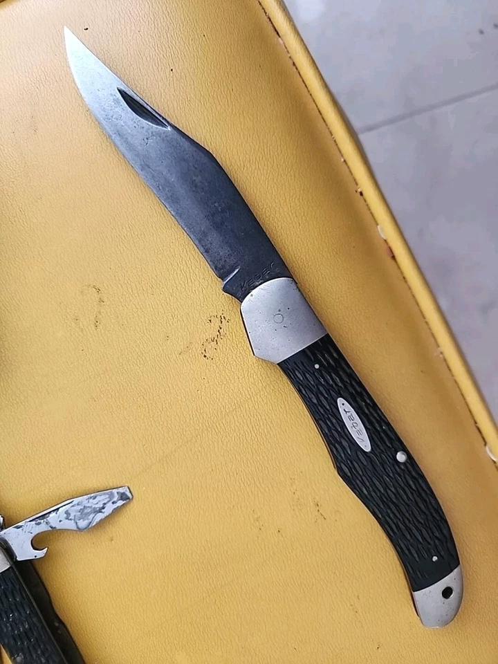 Navaja de bolsillo plegable de una sola hoja Ka-bar de 9,5" de colección Foto 2 de 4