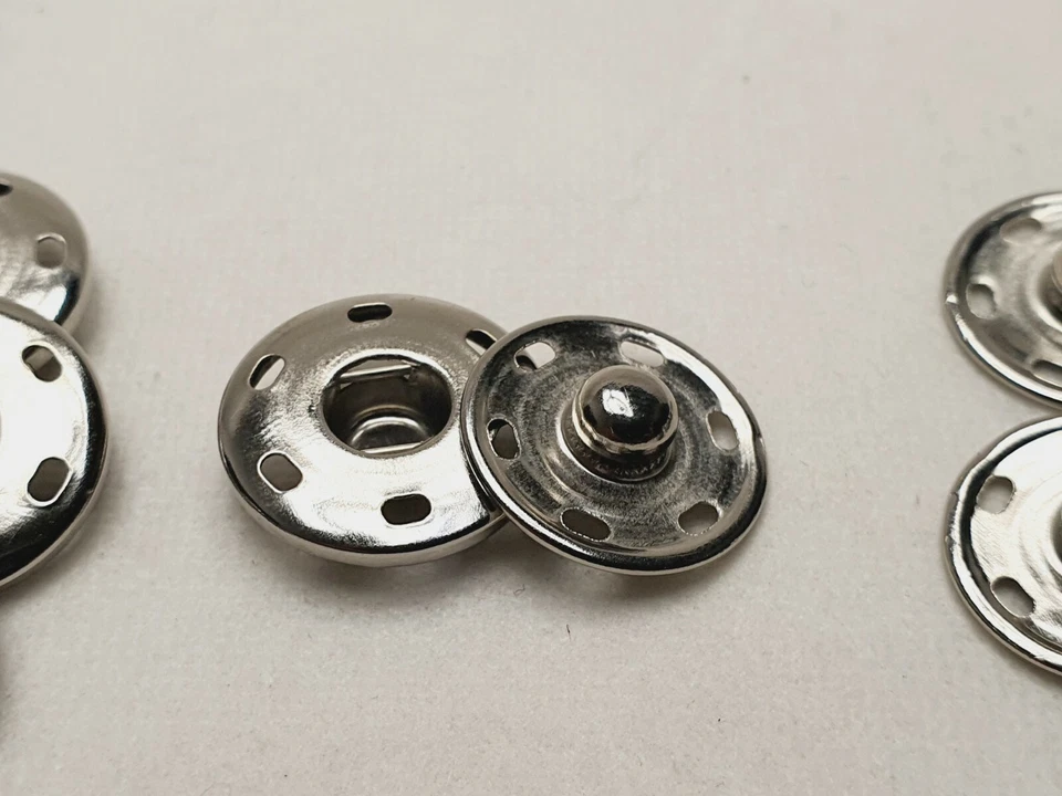 6-10 St, 10,15,20,25, mm Metall Druckknöpfe Druckknopf Metall zum annähen ⭐⭐⭐⭐⭐ - Bild 4 von 4