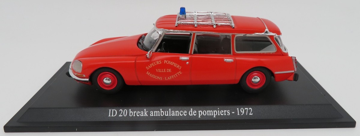 Citroën Break 21 1970 Pompiers 1/18 - 100pcs