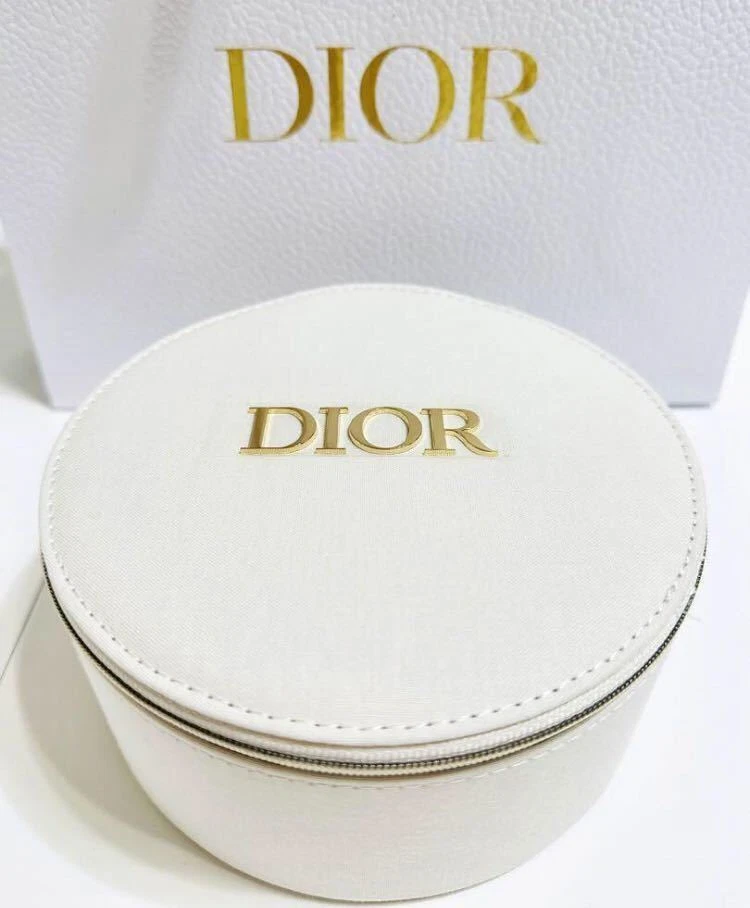 Pochette Vanity Originale Dior   Design toile ronde avec miroir
