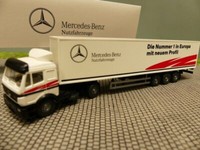 1/87 Wiking Mb Sk Mb Nummer 1 In Europa Koffer Sattelzug