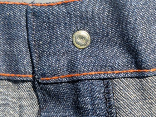 VTG Deadstock 70s Mens WT Grant Dark Denim Workwear Pants Jeans 42x30 USA Nos - Picture 10 of 12