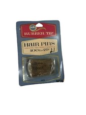 VTG New Sealed 1960s SOLO NYLON COVERED RUBBER TIPPED HAIR BOBBY PINS 100 COUNT