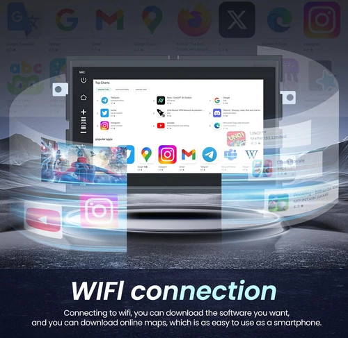 For 2005-2009 Ford Mustang CarPlay Android Auto Car Radio GPS Stereo Wifi Apple - Picture 12 of 16