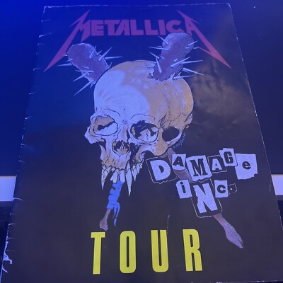 llica Damage Inc. 1986年ツアー LPレコード VINTAGE] [ORIGINAL] Metallica Damage Inc. Tour 1986 Program Book