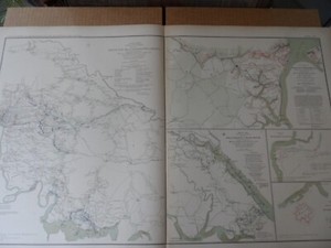 Civil War Map Army Of Potomac Williamsburg To White House To Harrisons Landing