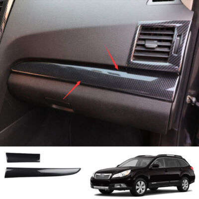 Carbon Fiber Central Console Dashboard Strip Trim For Subaru Outback 2010-2014
