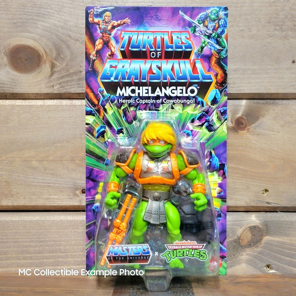 Turtles of Grayskull Michelangelo TMNT MOTU Origins 6 in Action Figure Unpunched