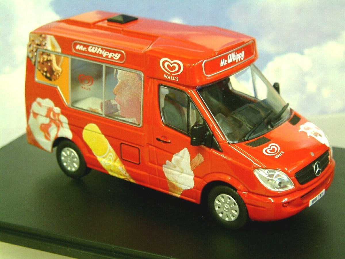 OXFORD DIECAST 1/43 MERCEDES WHITBY MONDIAL ICE CREAM VAN MR