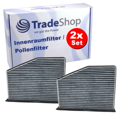 2x Aktivkohlefilter Innenraumfilter für VW Caddy III IV Alltrack Eos Scirocco