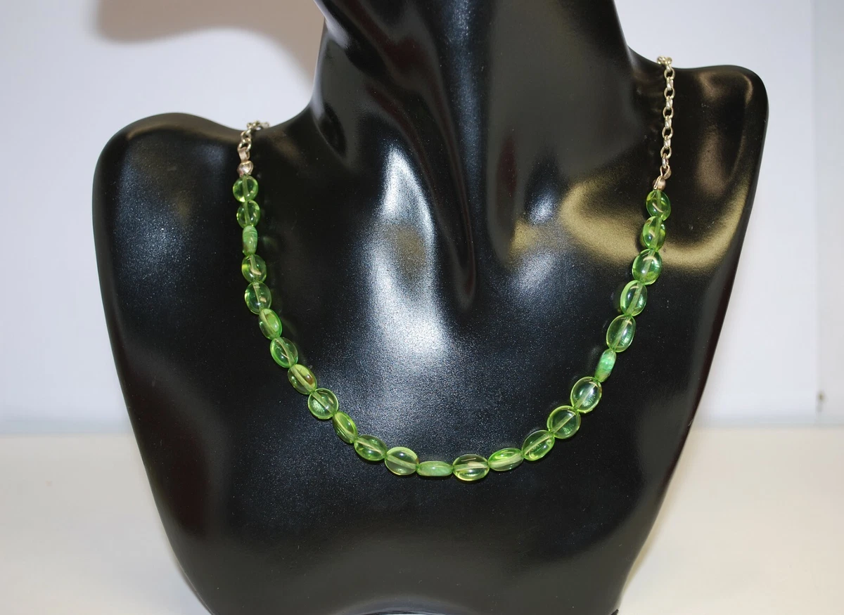 Green Amber Necklace - Amber House