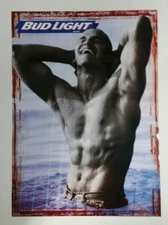 NEW Budweiser Bud Light Beer Poster 20x28 Sexy Bar Guy Male Beer Gay Interest