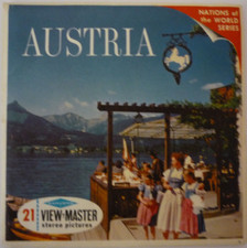Austria View-Master 3 Reel Slide Packet B198 21 Pictures - Incl Tour Booklet